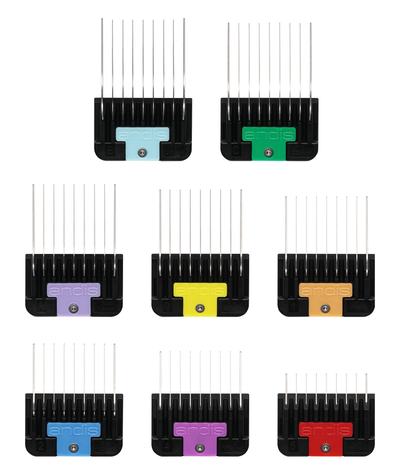 Andis Universal Stainless Steel Combs 8-Piece Set 8972