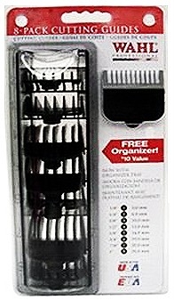 Wahl 8pc Guide Set with Comb Organizer (Black) 3170-500
