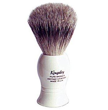 Kingsley Badger Shave Brush - White # 28