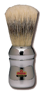 Marvy Shaving Brush No. 4 Omega Silver #531