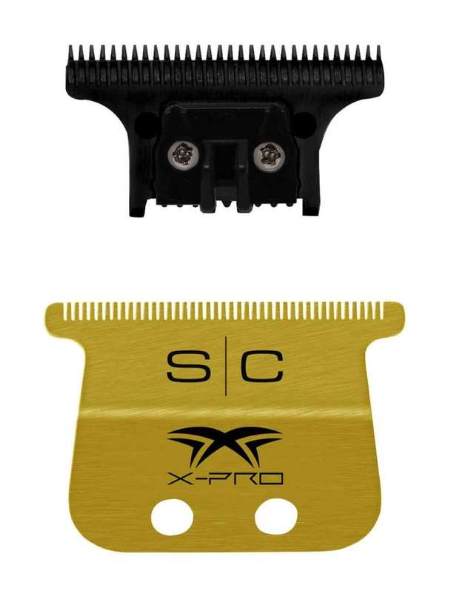 (image for) S|C FIXED GOLD TITANIUM X-PRO WIDE HAIR TRIMMER BLADE SET