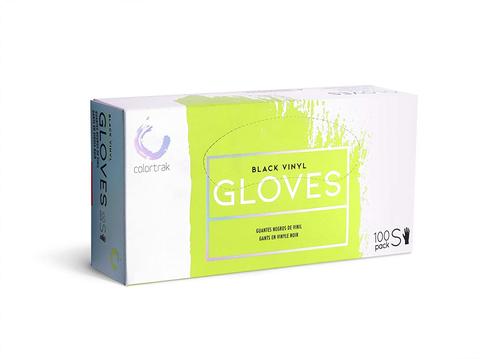 Colortrak Salon Gloves - Black - 100pk SMALL 7257