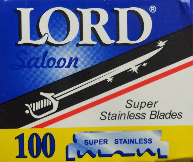Lord Saloon Super Stainless Single Edge Razor Blades - 100 7468